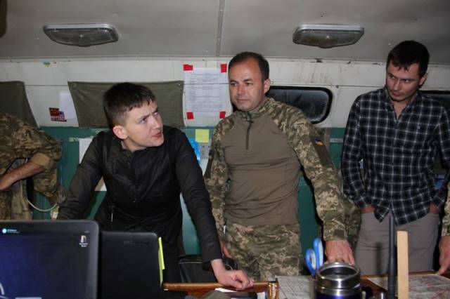 Надежда Савченко приехала в Донбасс